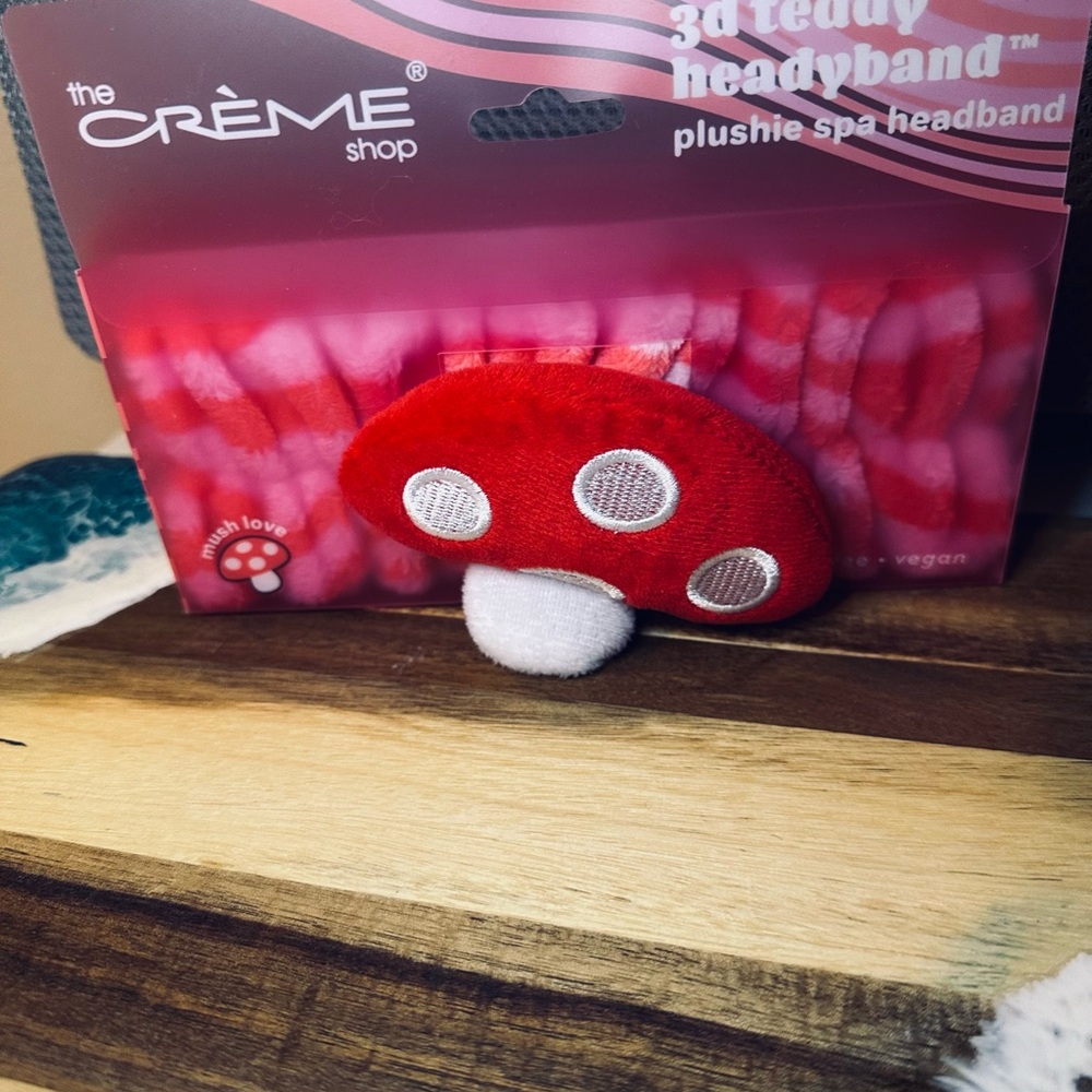 The Crème Shop Red Mushroom Spa Headband